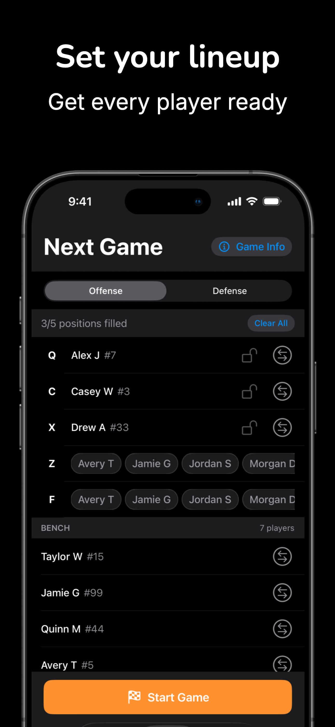 Flag Huddle play recording screen showing in-game actions